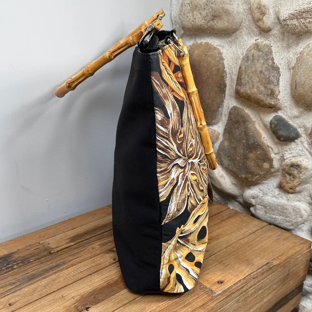 Fabulous Diane Gilman Tropical Leopard Tote Bag - Picture 5 of 12
